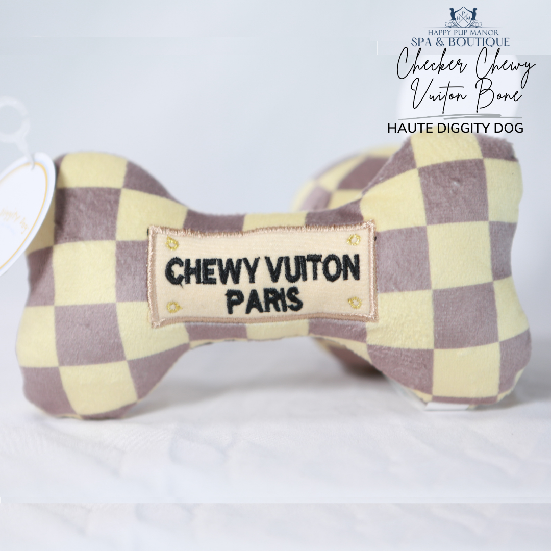 Checker Chewy Vuiton Bone (Small)