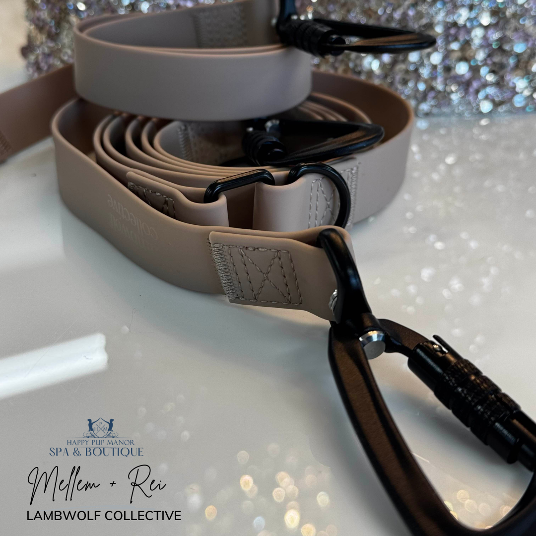 MELLEM + REI (Wide) | hands-free waterproof leash (Beige)