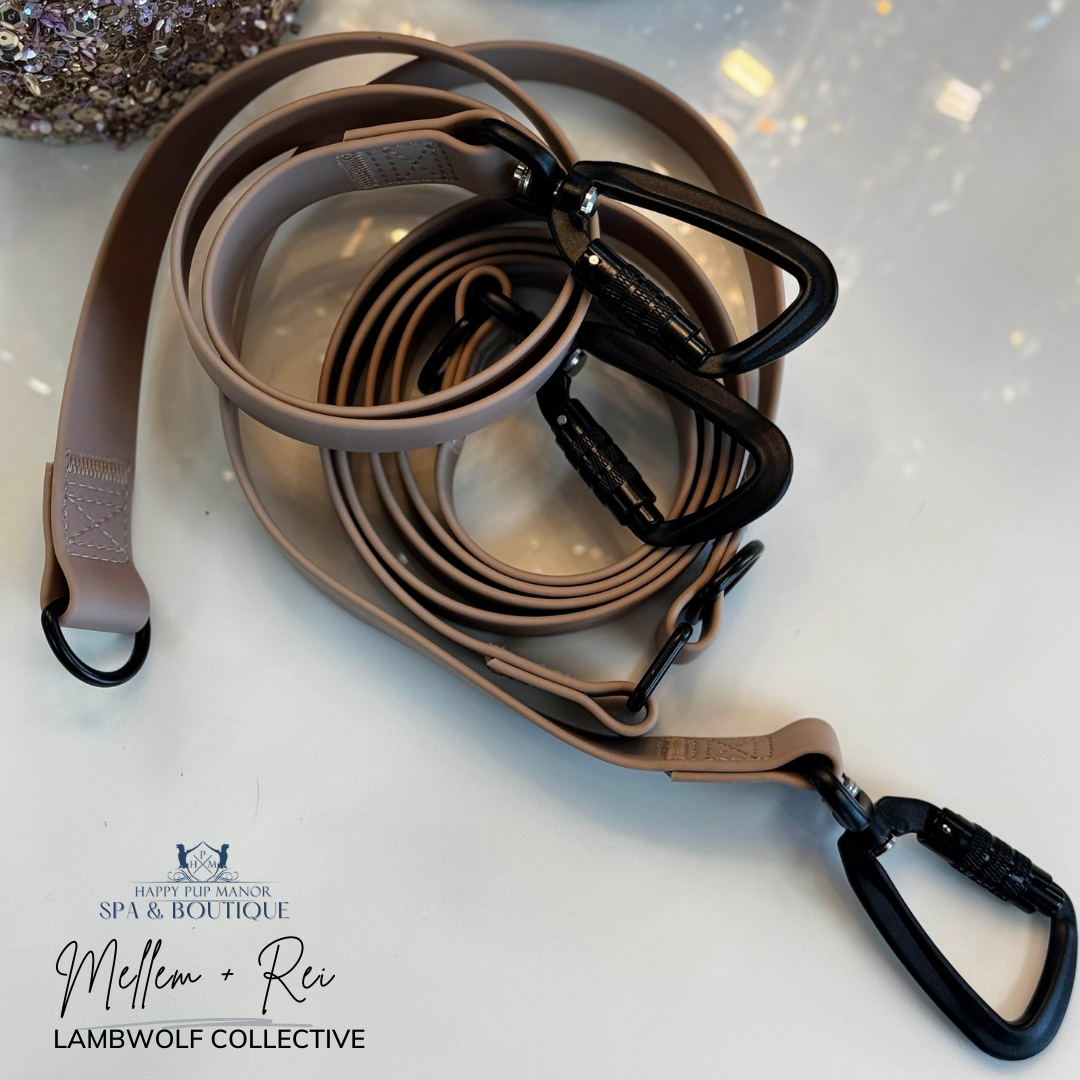 MELLEM + REI (Wide) | hands-free waterproof leash (Beige)