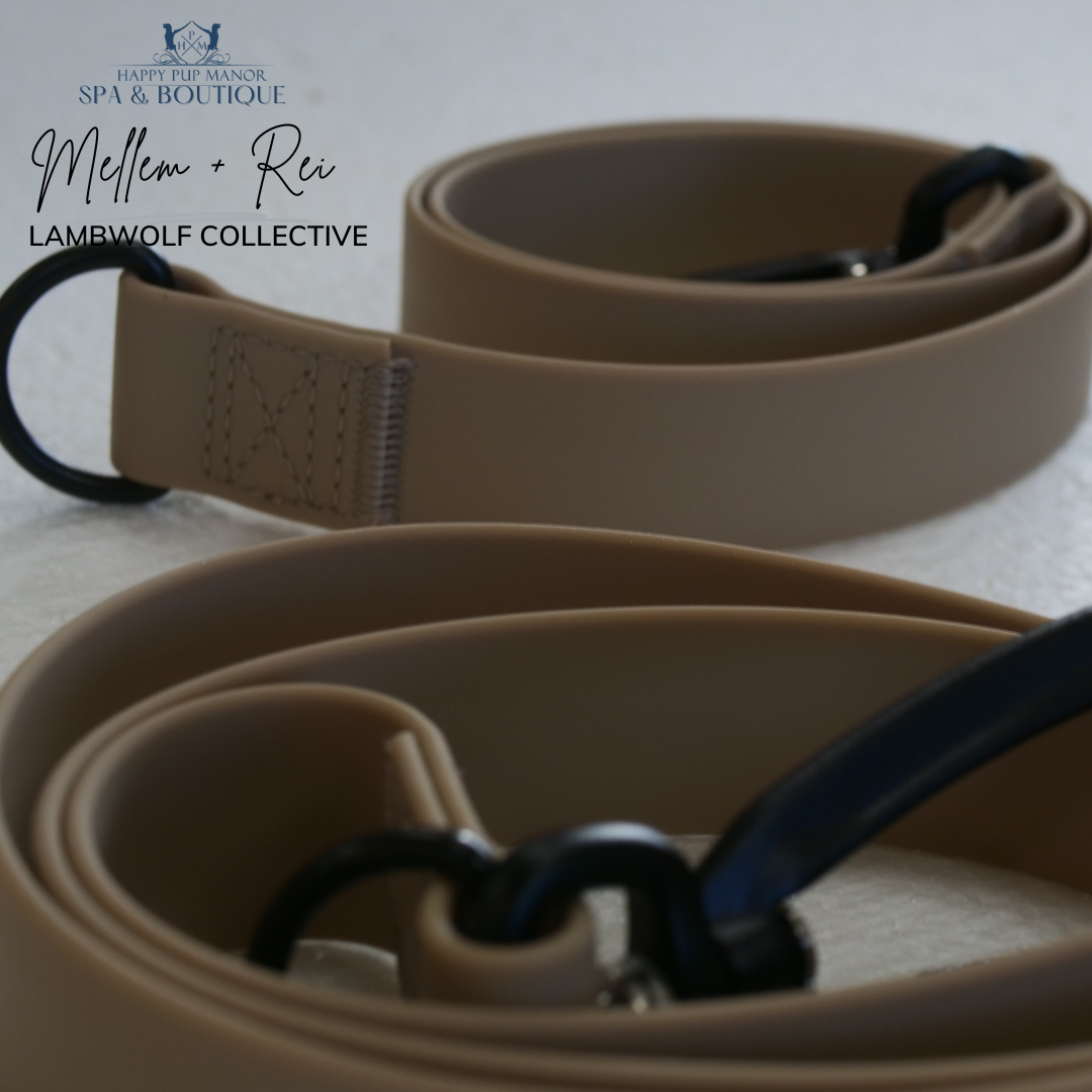 MELLEM + REI (Wide) | hands-free waterproof leash (Beige)