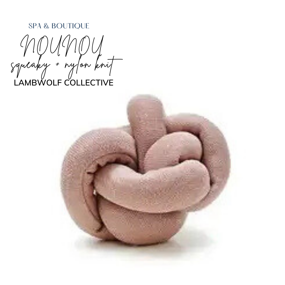 NOUNOU squeaky + nylon knit (Dogwood)