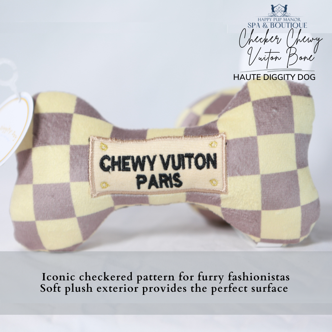 Checker Chewy Vuiton Bone (Small)
