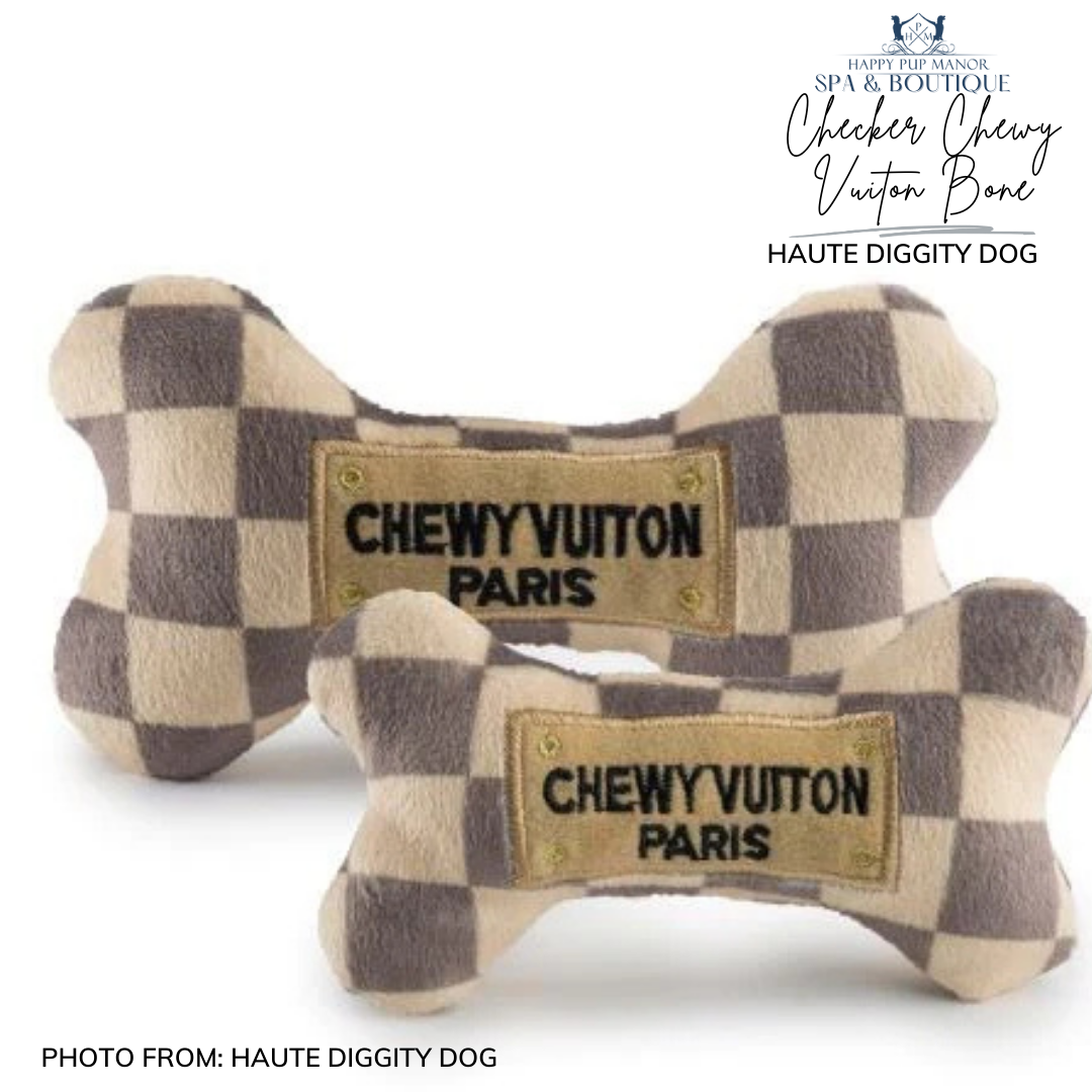 Checker Chewy Vuiton Bone (Small)