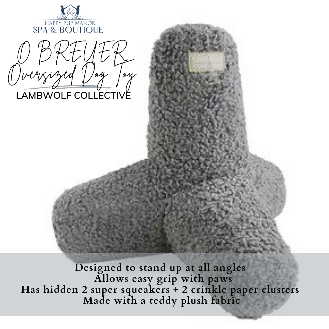 O BREUER Oversized Dog Toy (Concrete)